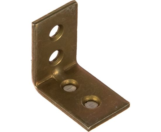 Мебельный узкий уголок ЗУБР УМ-2.0 25х25х17 х 2мм желтый цинк 31031-25 