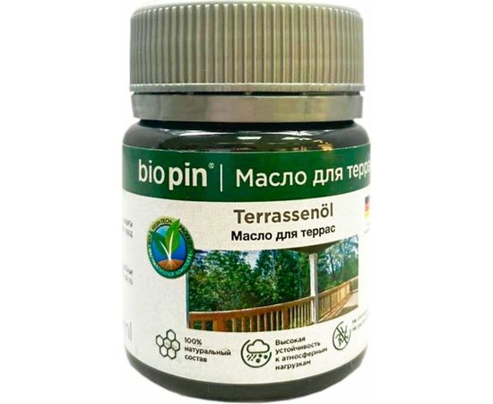 Масло для террас BIO PIN 4010 Terrassenol в цвете Пшеничный (2083) 45 мл 40106C101 