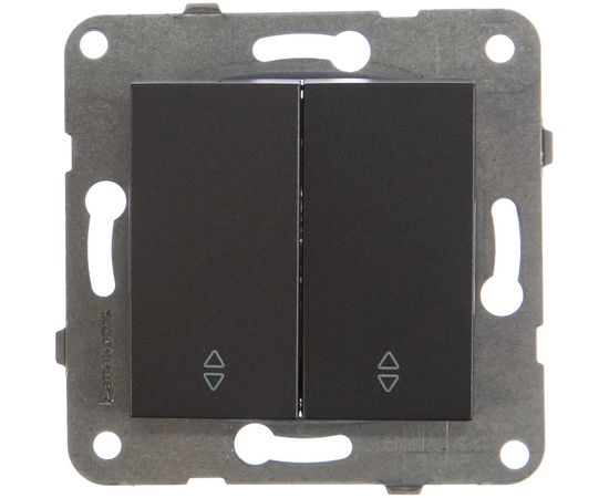 Переключатель Panasonic 2кл проходной темно-серый Karre Plus 54 WKTT0011-2DG-RES 