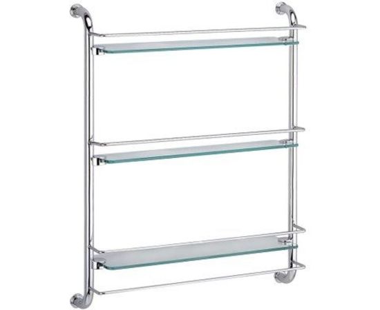 Полка WasserKRAFT стеклянная, тройная K-2033 