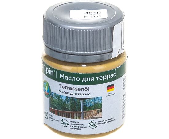 Масло для террас BIO PIN 4010 Terrassenol в цвете Пшеничный (2083) 45 мл 40106C101 – изображение 13