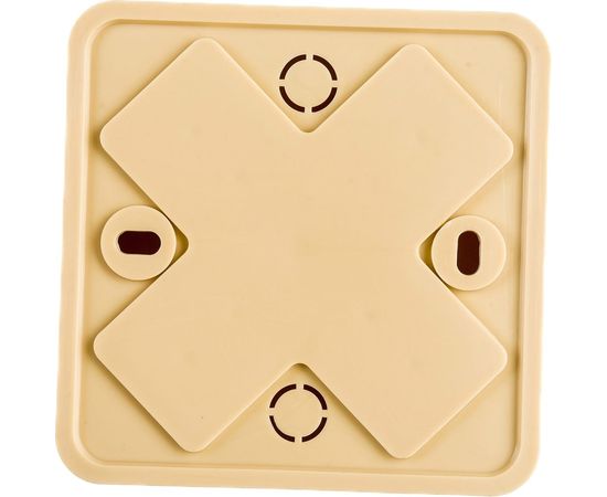 Распаячная коробка УРАЛ ПАК открытой проводки 75х75х20мм, светлое дерево, без клеммы IP40 КР-513110075-080 – изображение 2