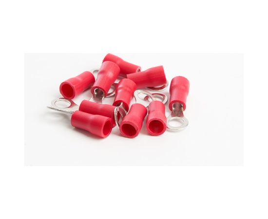 Кольцевой изолированный наконечник STEKKER М4 0,5-1,5 - 0,6 мм, красный 39368 – изображение 2