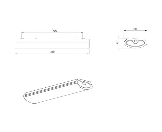 Светодиодный светильник Delta-Svet DL78-07-160х510 6000109 – изображение 2