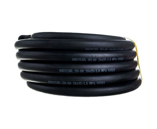 Шланг резиновый 3-х слойный маслобензостойкий ГОСТ 10362-2017 (16х25 мм; 16 атм.; бухта 10 м) Andycar H11-10 – изображение 2