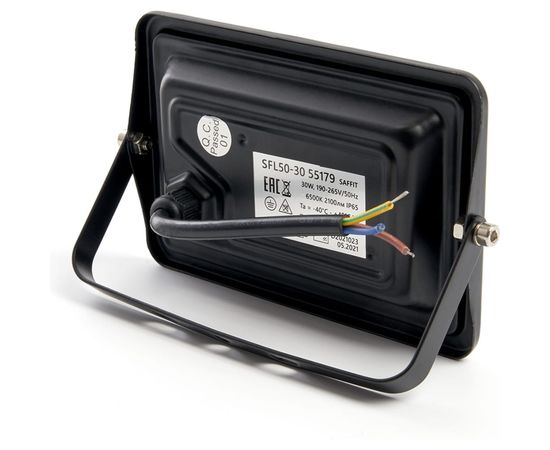 Светодиодный многоматричный прожектор SAFFIT SFL50-30, 30W, 6500К, 2100Lm, IP65, 36хSMD2835, 55179 – изображение 2