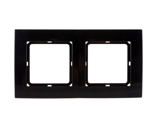 Рамка duwi на 2 поста серия Palazzo, черный 26509 2 – изображение 3