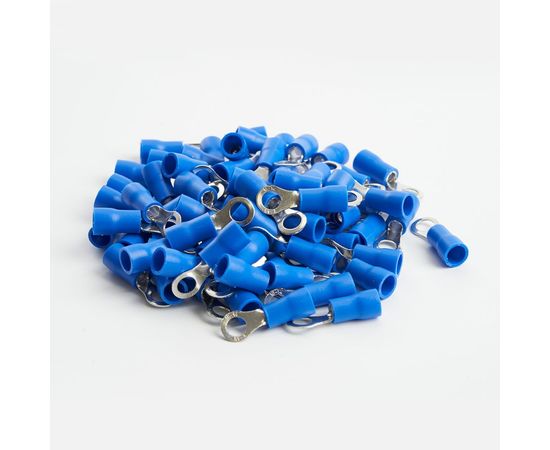 Кольцевой изолированный наконечник STEKKER М4 1,5-2,5 - 0,6 мм, синий 39418 – изображение 3