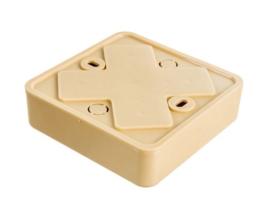 Распаячная коробка УРАЛ ПАК открытой проводки 75х75х20мм, светлое дерево, без клеммы IP40 КР-513110075-080 – изображение 3