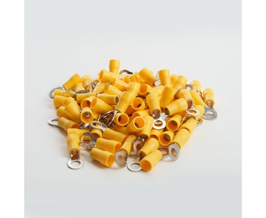 Кольцевой изолированный наконечник STEKKER М5 4-6 - 0,6 мм, желтый 39421 – изображение 3