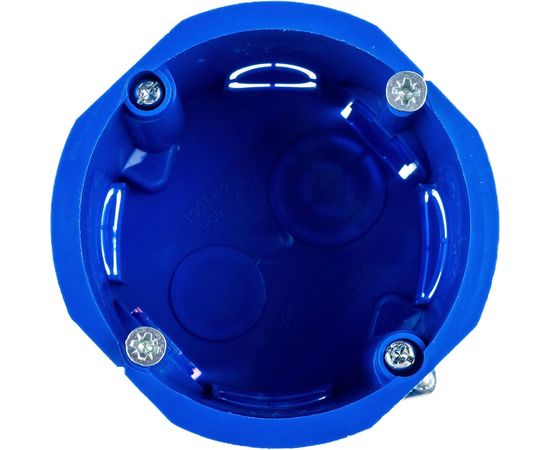 Установочная коробка для г/к Экопласт D-68x45 мм, с металлическими лапками, синий IP30 44663-1 – изображение 3