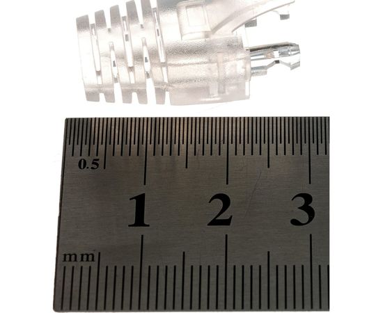 Защитный прозрачный колпачок для коннекторов RJ45 NIKOMAX 100шт NMC-RJBOOT55B-TR-100 – изображение 3