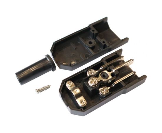 Электрическая кабельная вилка LANMASTER IEC 60320, C14, 10A, 250V, разборная, черная LAN-IEC-320-C14 – изображение 3