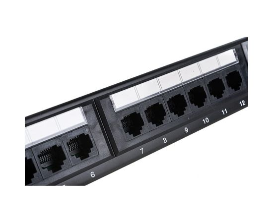 Патч панель SYSMATRIX, 1U 24 порта RJ 45 кат 5e Dual IDC неэкранированная 5PP2402U106 – изображение 4