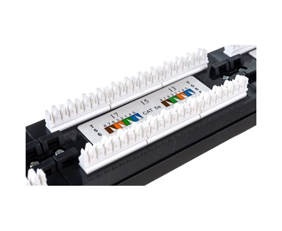 Патч панель SYSMATRIX, 1U 24 порта RJ 45 кат 5e Dual IDC неэкранированная 5PP2402U106 – изображение 5