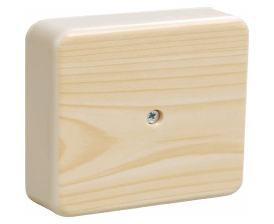 Распаячная коробка УРАЛ ПАК открытой проводки 75х75х20мм, светлое дерево, без клеммы IP40 КР-513110075-080 – изображение 5