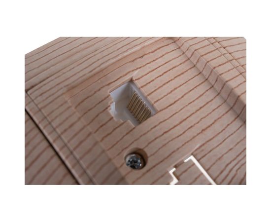 Информационная розетка Intro 130311 RJ45, IP20, СУ, Plano, сосна Б0030089 – изображение 5