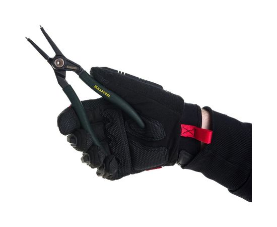 Съемник стопорных колец KRAFTOOL с прямыми губками, внешний, 180 мм 22812-3 – изображение 5