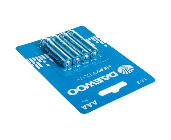 Солевая батарейка DAEWOO R03 Heavy Duty 2021 BL-4 5029361 – изображение 5