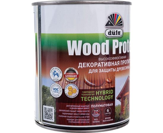 Пропитка для защиты древесины Dufa Wood Protect бесцветный 750 мл МП000015760 – изображение 5