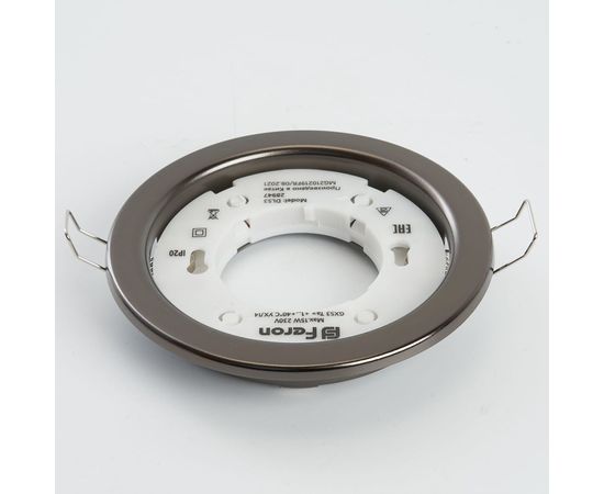 Встраиваемый потолочный светильник FERON 15W 230V GX53, черный хром, без лампы, DL53 28947 – изображение 5