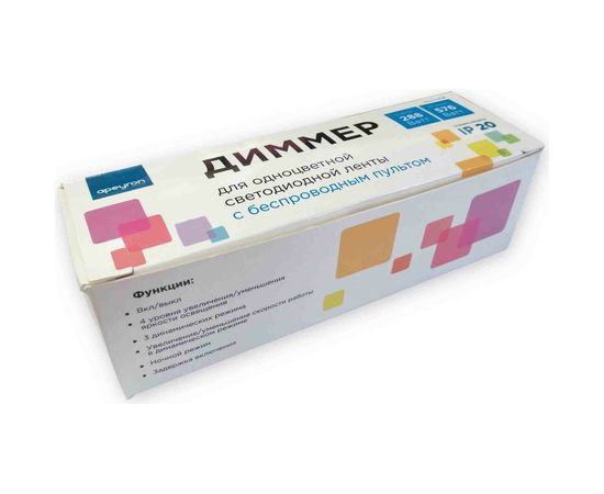 Диммер Apeyron 12/24В, 288/576Вт, 3 канала х 8А, IP20, пульт "easy control", радио, 10 кнопок, 04-38 – изображение 6