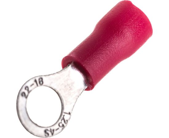Кольцевой изолированный наконечник STEKKER М4 0,5-1,5 - 0,6 мм, красный 39368 – изображение 6