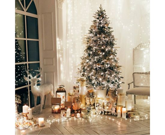 Новогодняя гирлянда Eurosvet 400-001 нить белый a044095 – изображение 7