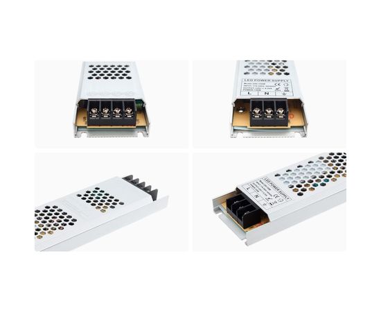 Блок питания Apeyron 24В, 150Вт, IP20, 6,25А, алюминий, слим, серый, 226х53х18 мм 03-72 – изображение 10