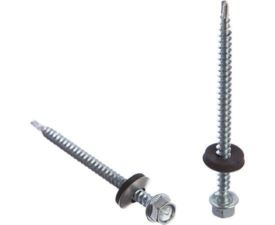 Кровельный саморез Tech-Krep КР ZP сверло 4,8х76 3 шт - пакет 124642 