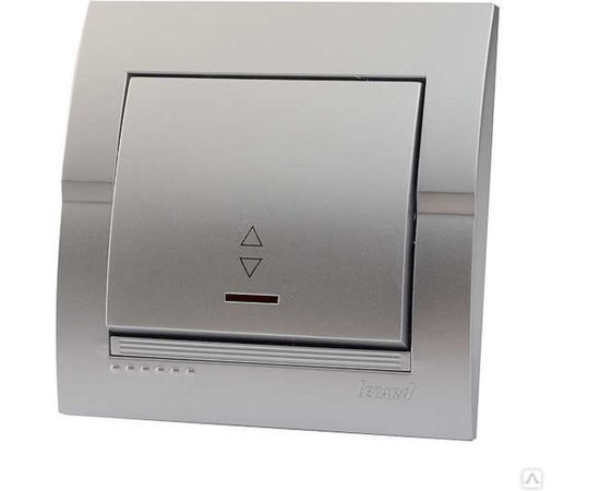 Проходной выключатель Lezard DERIY серебристый металлик 702-2828-105 