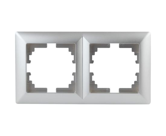 Рамка Intro 450203 на 2 поста, СУ, Solo, алюминий Б0043412 