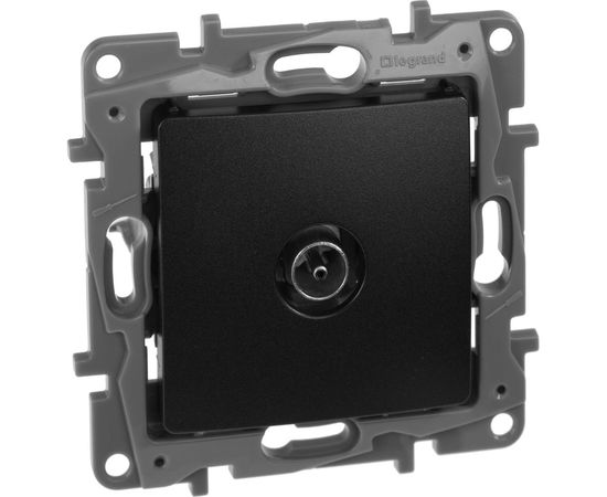 Механизм розетки TV Legrand СП Etika с топологией звезда 2 дБ 0-2400 мГц антрацит 672651 