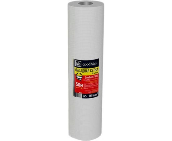 Фасадная сетка GOODHIM FS 16, 160 г/кв.м, 5х5, 50 м 25187 