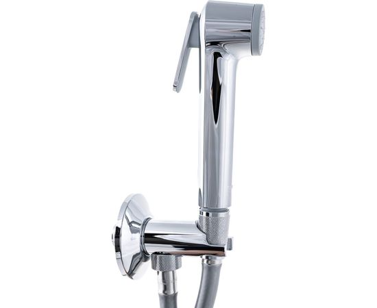 Душевой набор с гигиеническим душем и угловым нажимным запорным вентилем GROHE Tempesta-F 26358000 