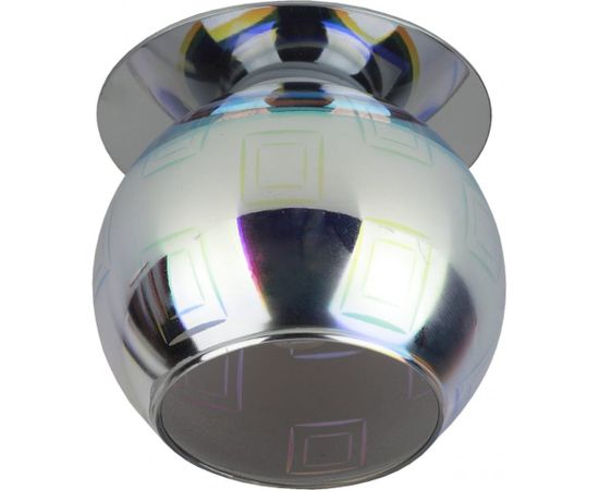Светильник ЭРА DK88-2 декор 3D квадрат G9,220V, 35W, серебро/мультиколор Б0032366 