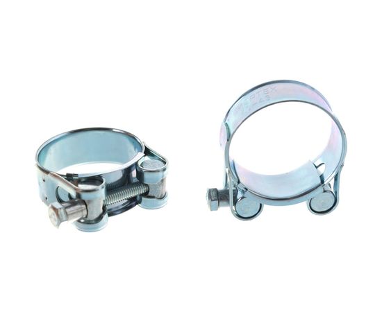 Металлические хомуты СИБРТЕХ, силовые, 40-43мм, ширина 20мм, шарнирный, W1, 2шт 47525 – изображение 2