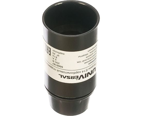 Патрон Е14 карболитовый подвесной 2А 250В c этикеткой UNIVersal 5565167 – изображение 2