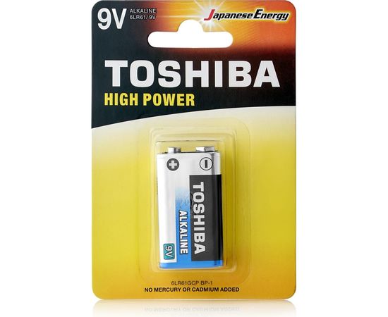 Алкалиновый элемент питания Toshiba 6LR61 1/card 545 – изображение 2