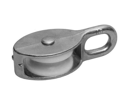 Одинарный оцинкованный блок для троса, нейлоновый шкив 20мм 1шт - ярлык Tech-Krep 112741 – изображение 2