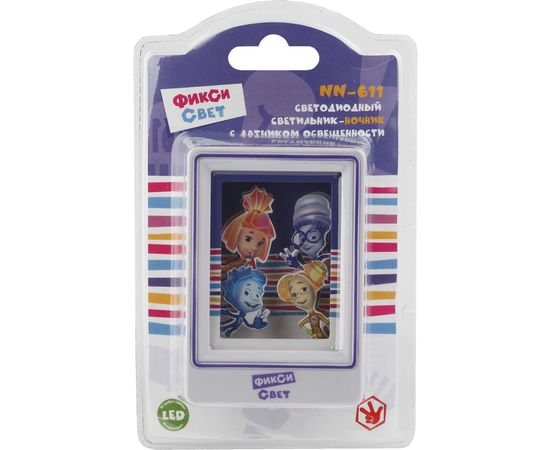 ночник ЭРА NN611LSV ФИКСИКИ фиолетовый Б0016534 – изображение 2