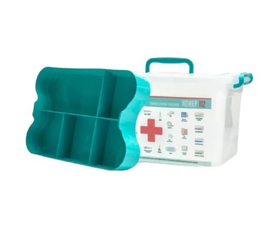 Контейнер для медикаментов Полимербыт Домашний Доктор 6.5 л, с вкладышем, 310х200х180 мм 63280903 – изображение 2