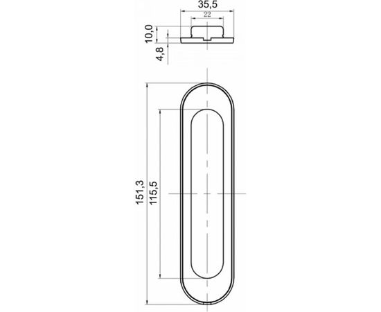 Ручки для раздвижных дверей TIXX черные INSDH 501 B – изображение 2