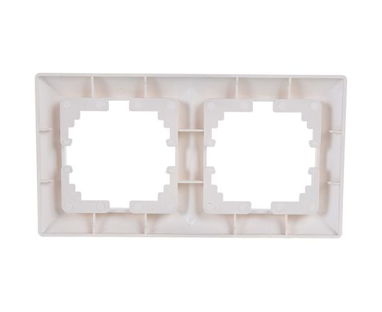 Рамка Intro 450203 на 2 поста, СУ, Solo, алюминий Б0043412 – изображение 3