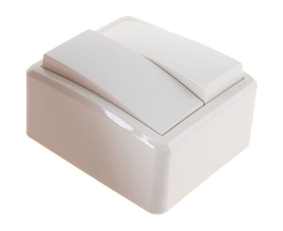 Двойной выключатель ЭРА 11-1204-02 10АХ-250В, IP20, ОУ, Эксперт, сл.кость Б0020664 – изображение 3