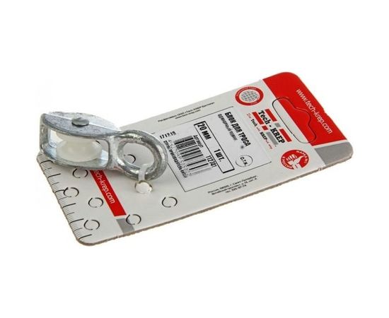 Одинарный оцинкованный блок для троса, нейлоновый шкив 20мм 1шт - ярлык Tech-Krep 112741 – изображение 3