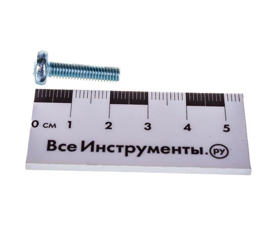 Винт Стройметиз М5х20 DIN 7985, полукруглая головка, цинк уп. 12 шт 3101451 – изображение 3