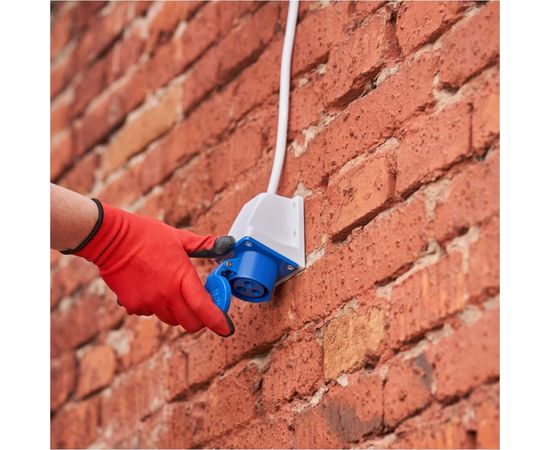 Розетка REXANT 113 стационарная 2Р+РЕ 16А 220В IP44 11-8909 – изображение 3