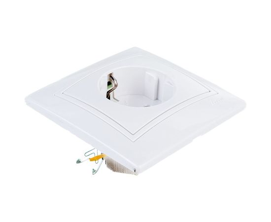 Розетка LEZARD MIRA с/ з керамика белый с белой вставкой 701-0202-122 – изображение 4