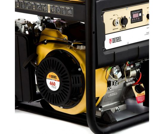 Бензиновый генератор DENZEL PS 90 EA, 9,0 кВт, 230В, 25л 946934 – изображение 6